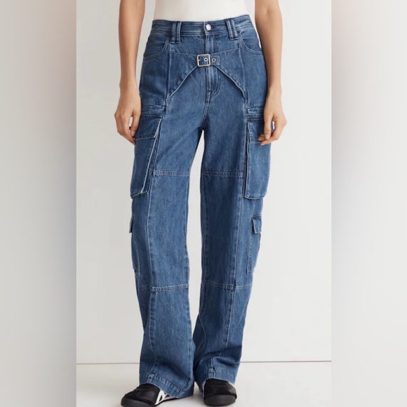 Madewell x Molly Dickson Collab Cargo Denim Jeans - Picture 2 of 13